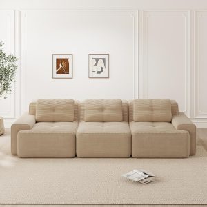 Modern Modular Corduroy Cloud Sofa for Living Room